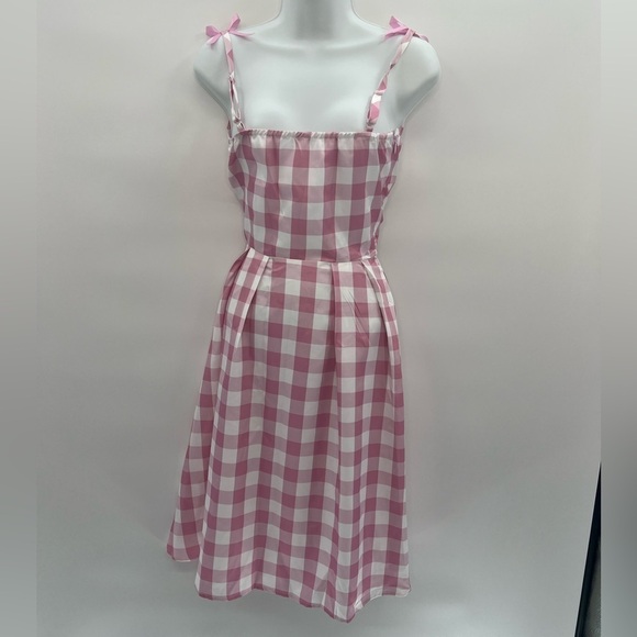 - Retro Pearls Barbie Gingham Dress - Size 2XL, NWOT - Picture 2 of 5